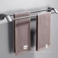 Non perforated rack bathroom towel hanging rod wall